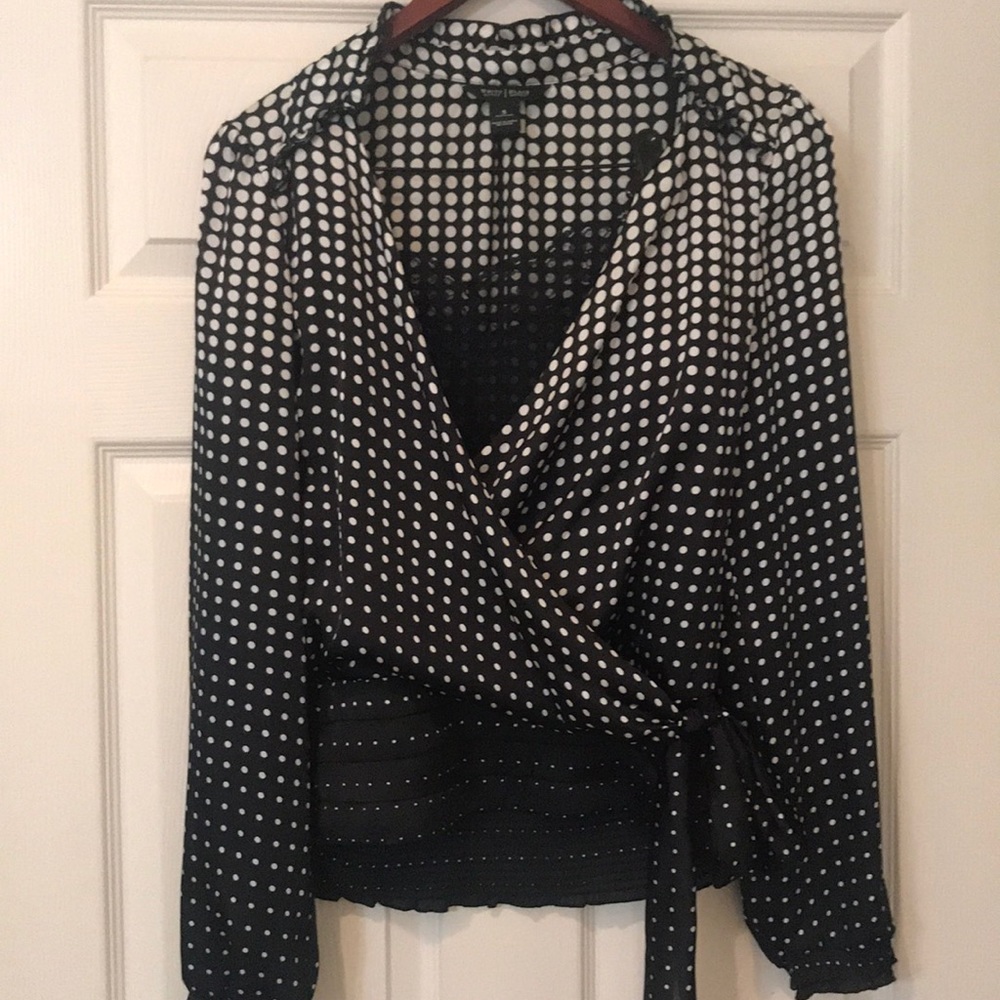 WHBM dress blouse with camisole insert